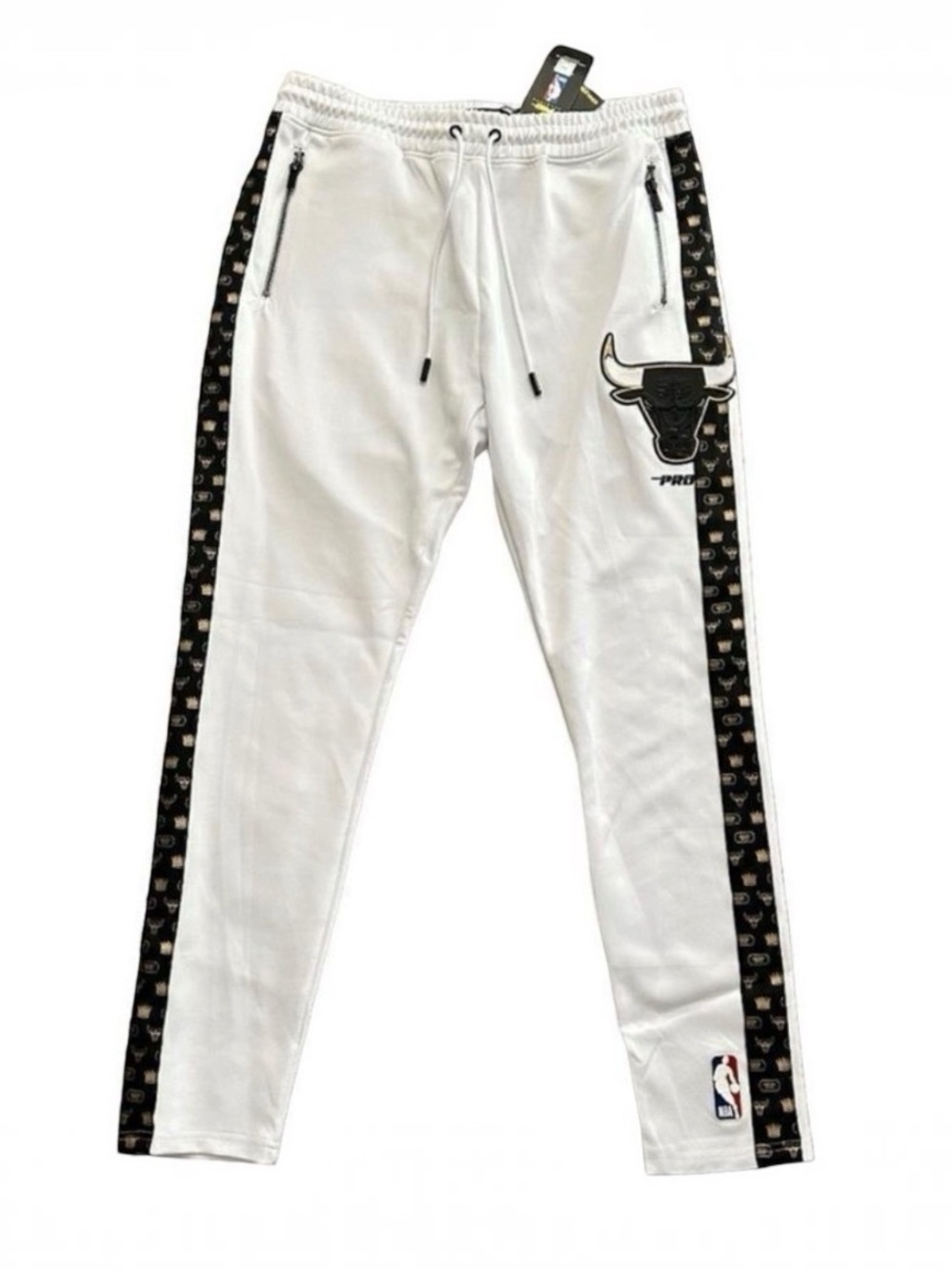 Pro Standard Chicago Bulls Track Pants White NWT 2XL Rare